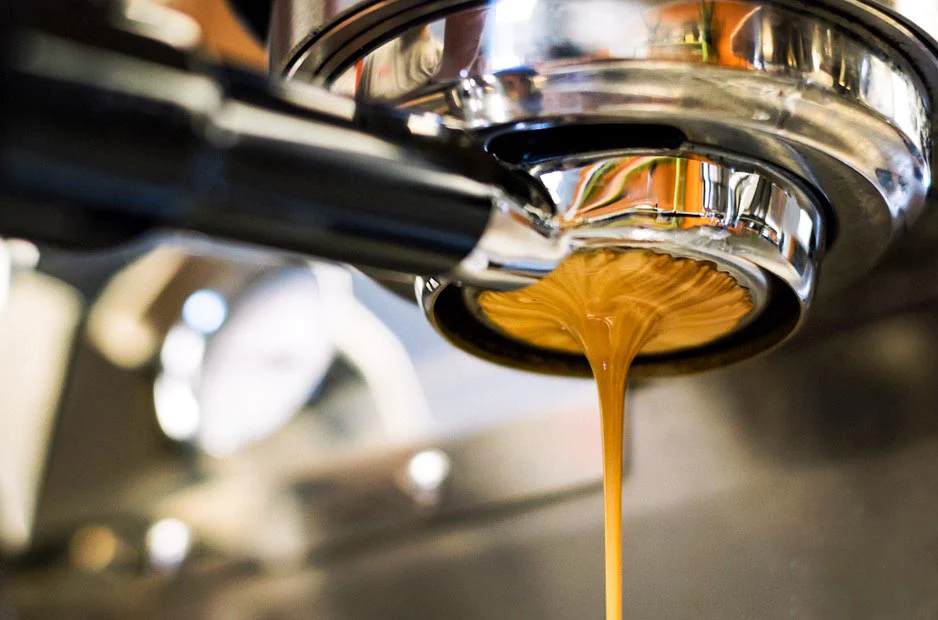 Espresso being pulled